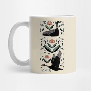 Folk Art Inspired Canadian Geese Mug